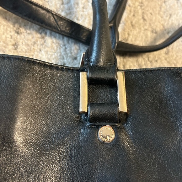 Danier vintage Y2K quilted side leather larger bag with multiple handles EVC - Picture 15 of 16